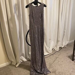 Elegant Sequin Evening Prom Bridesmaid Flapper Gown